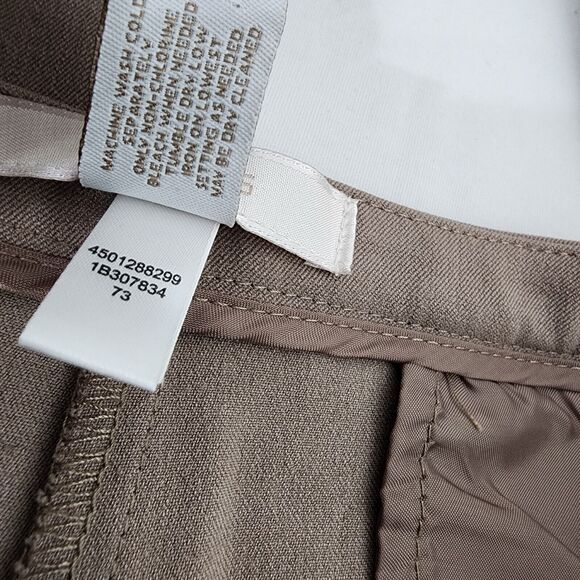 Chico's Womens Dress Pants Size 2 Short US 12 Metro Wide Leg Ultimate Fit Tan - Picture 8 of 8